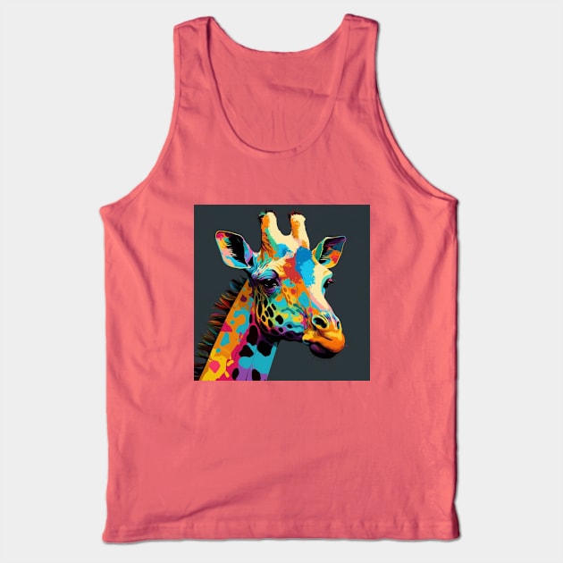 Pop Art Giraffe Tank Top by Star Scrunch